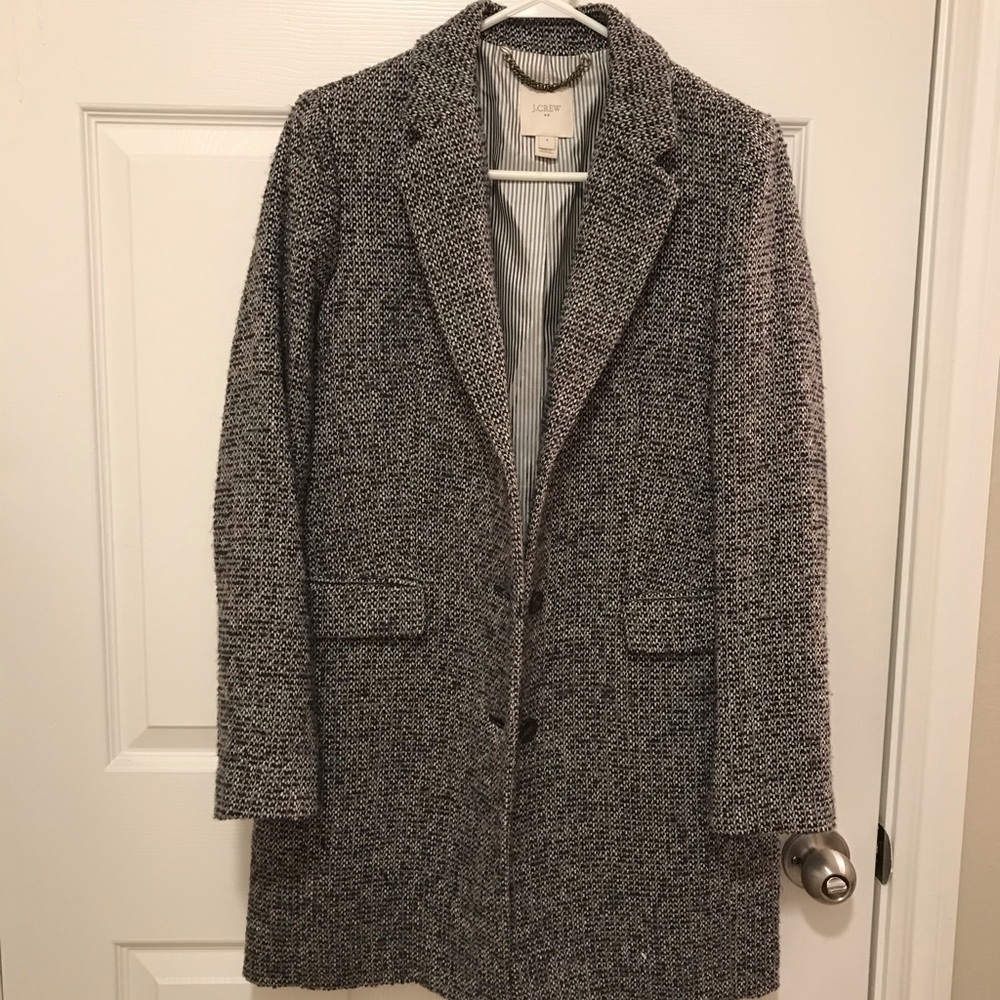 J. crew factory tweed coat